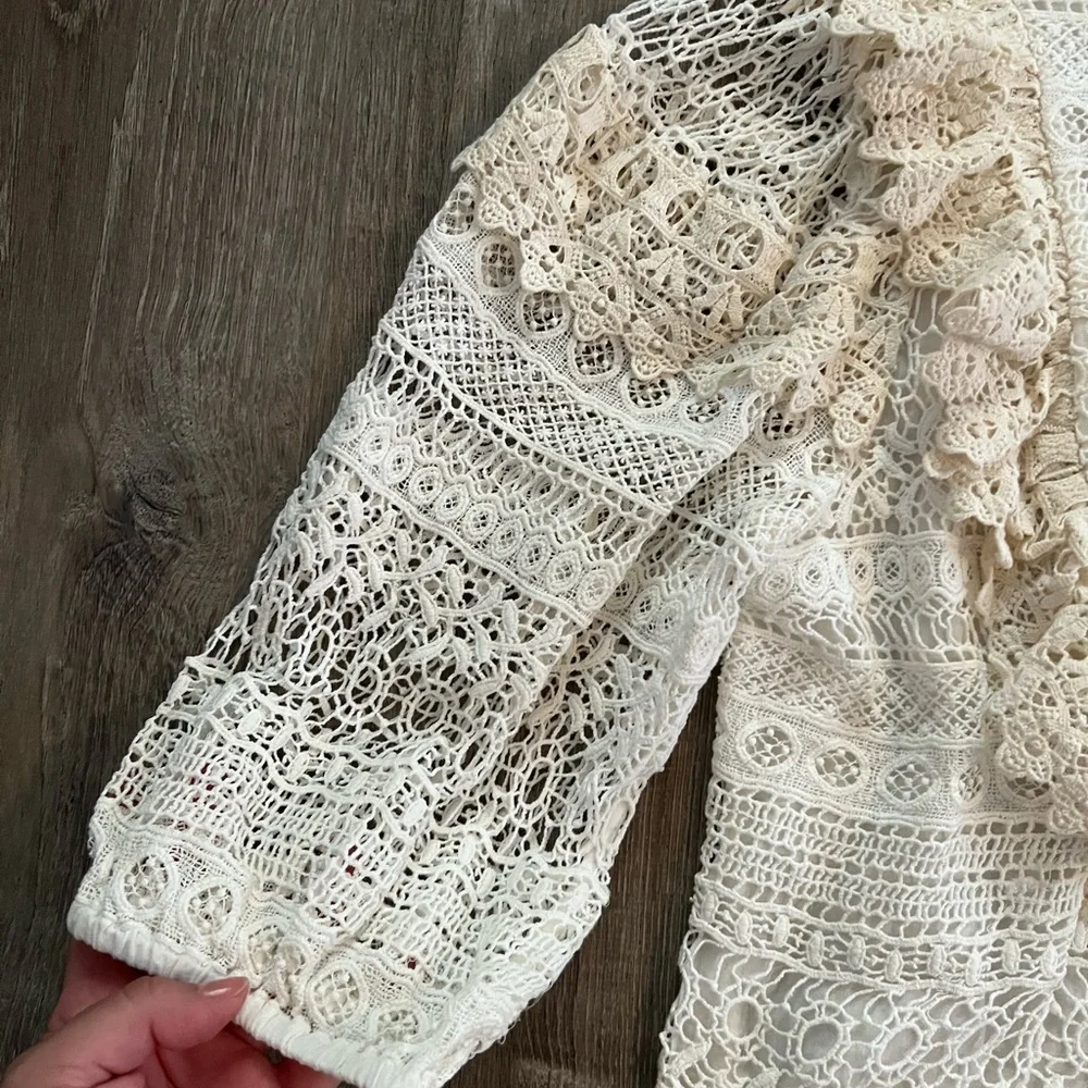 Anthropologie Seen Worn Kept Serena Lace Blouse